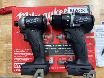 Milwaukee 3692-22CT 18V Compact Brushless Drill Driver Kit BLACK!!! 💯 - Image 1 of 4