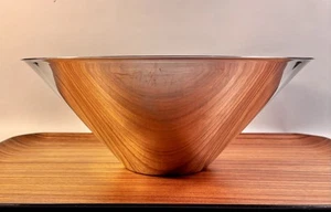 Vintage GABIS Sweden Stainless Large Serving Salad Mixing Bowl 5" H 12" W MCM - Picture 1 of 8