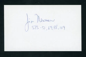 James Newman NASA Space Shuttle Astronaut signiert 3x5 Karteikarte E28011 - Bild 1 von 1