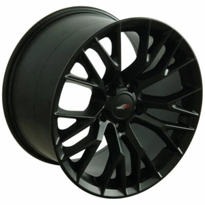 Satin Black 17" Wheel - for Corvette C7 Z06 Look - 17x9.5 - Picture 1 of 3