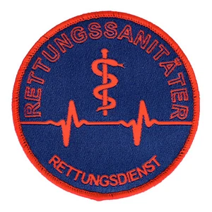 Aufnäher Rettungdienst - Rettungssanitäter - gewebt - Picture 1 of 1