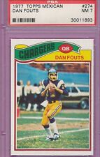MEXICAN PSA 7 NM DAN FOUTS HOF 1977 TOPPS MEXICO 274 GRADED NFL RARE ISSUE TPHLC