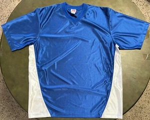 Neu A4 Vintage Dazzle Stoff Schießshirt, royal/weiß, Erwachsene Large - Bild 1 von 6