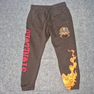 WWE Shoe Palace Sweatpants Mens Medium Brown Stone Cold Steve Austin Wrestling - Picture 1 of 15