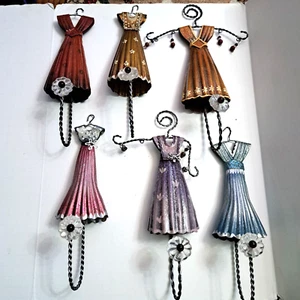 Metal Hangers Dress Design For Scarfs Set of 6 - Picture 1 of 13