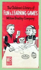 MILTON BRADLEY GAMES ~ c1960's Fun & Learning Games Brochure - Picture 1 of 2