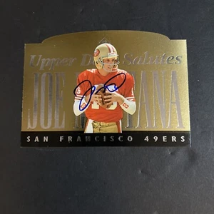 1995 JOE MONTANA UPPER DECK SALUTES 5X7 SAN FRANSCISCO 49ERS AUTOGRAPH JM 1 - Picture 1 of 7
