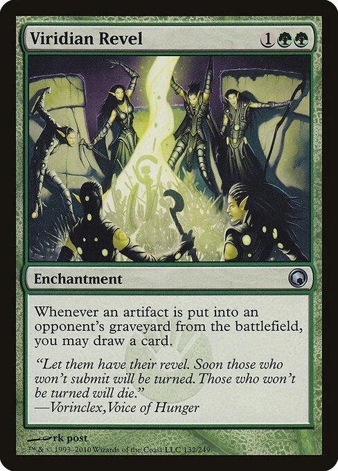 Viridian Revel 1x  MtG Scars of Mirrodin SP/NM - Image 1 of 1
