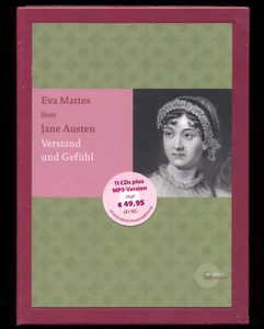 Jane AUSTEN★VERSTAND UND GEFÜHL★Hörbuch★11 CDs +MP3★Eva MATTES liest★VERSCHWEIßT - Bild 1 von 8
