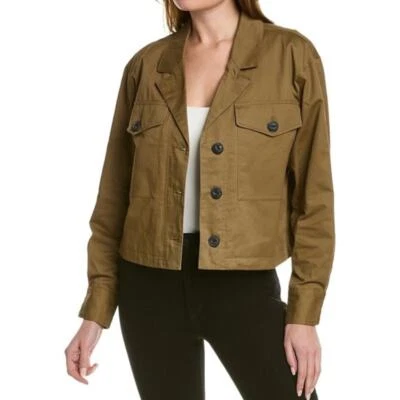 Chaqueta Camisa Jessie Algodón Rag & Bone Nueva con Etiquetas en Verde Ejército Talla M Bolsillos para Cazadora Foto 1 de 4