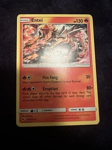 Pokémon Entei 47/214 - Lost Thunder Set | Basic Fire Type - HP 130 - Near Mint  - Picture 1 of 3