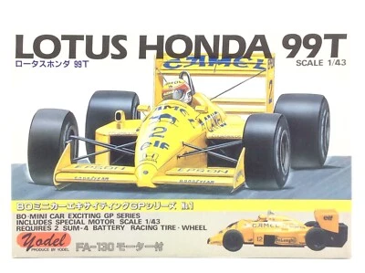 Coche YODEL SENNA Lotus Honda 99T F1 escala 1:43 FA-130 modelo motorizado Fórmula 1 Foto 1 de 4