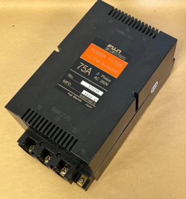 FUJI ELECTRIC POWER FILTER TYPE FHF-TA/75/250 75A 3PHASE AC250V - Image 1 of 4