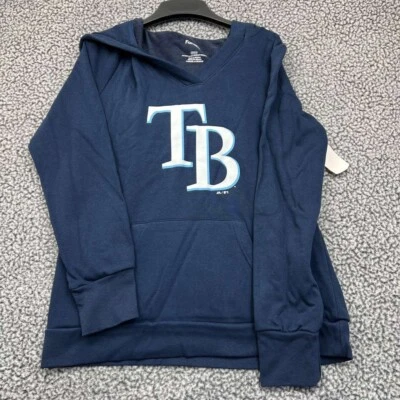 Tampa Bay Rays Hoodie Women Medium Blue Fanatics Pullover Long Sleeve Outdoor M - Image 1 of 4