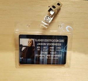 Friday The 13th Jason Voorhees Slasher Identification ID Card - Picture 1 of 2
