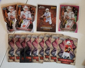 Wisconsin Badgers football trading card lot Graham Mertz Bowman U & Wild Card