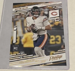 2021 Chronicles Football Prestige Gold Parallel JUSTIN FIELDS RC #203 - Picture 1 of 2