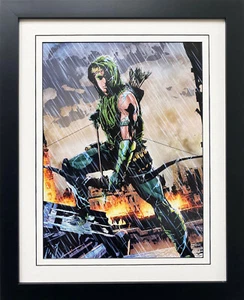 Póster de cómic enmarañado DC ""Green Arrow Vol 5 #17" ENMARCADO PERSONALIZADO JEFF LEMIRE  - Imagen 1 de 4
