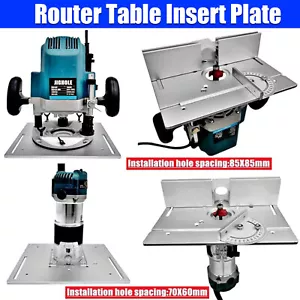 Router Table Insert Plate for Woodworking Benches Table Saw Trimmer Engraving - Picture 1 of 14