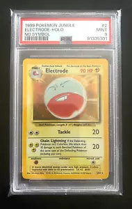 Electrode 2/64 Holo No Symbol Error Jungle Pokemon Card PSA 9 - Picture 1 of 2