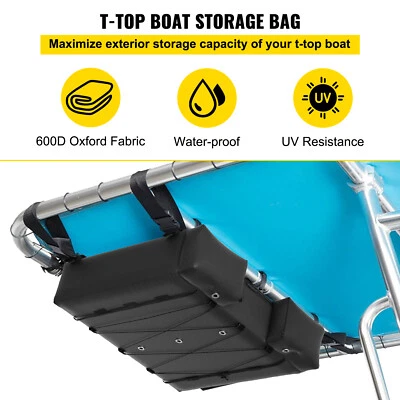 T-Top Storage Bag Bimini Top Storage Bag T-Bag Holds 4 Type II PFD Life Jackets Foto 1 de 4