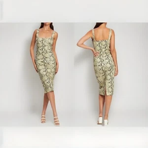CAPULET Lola Bustier Bodycon Dress in Python Denim size S - Picture 1 of 6