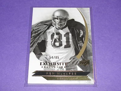 2012 Exquisite KEN MacAFEE #2 Premium SP/85 San Francisco 49ers - Notre Dame - Image 1 of 2