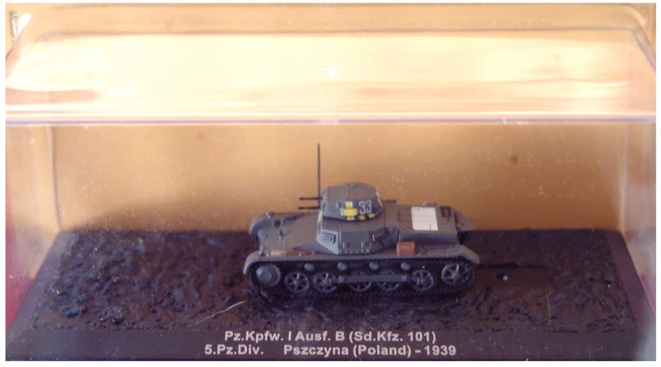  TANK CARRO ARMATO PZ.KPFW. I AUSF. B PSZCYNA POLAND 1939 1:72 n.L - Immagine 1 di 1