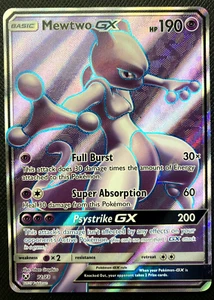 Mewtwo GX 72/73 Shining Legends Holo Full Art LP Pokemon 2017 - Picture 1 of 2