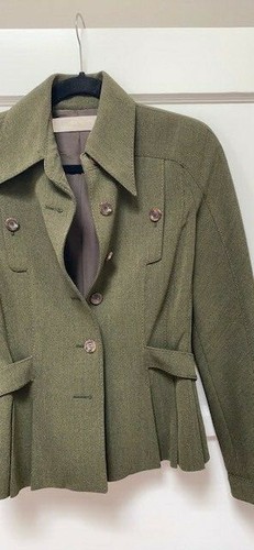 Giacca donna vintage Valentino Hunter verde taglia 6