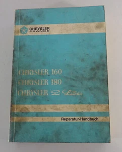 Manual De Taller Chrysler 160 / 180 / 2 Litros Desde 1974 - Imagen 1 de 4