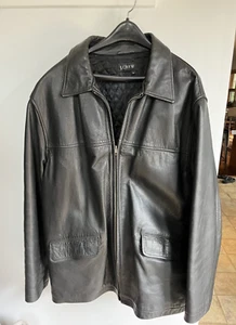 JCrew Men's Black Leather Jacket - Picture 1 of 6