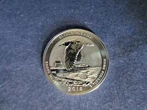 2018 S Silver Quarter BLOCK ISLAND WILDLIFE RI Deep Cameo Mirror REVERSE Proof - Bild 1 von 2