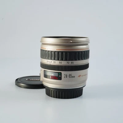 GOOD Canon EF 24-85mm F/3.5-4.5 USM Silver Zoom Lens - Image 1 of 4