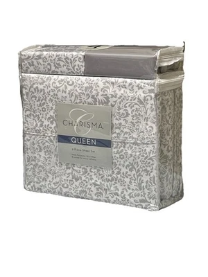 Charisma CMA Queen Size Sheet Set - 6 Piece  Bella Pearl - Image 1 of 4