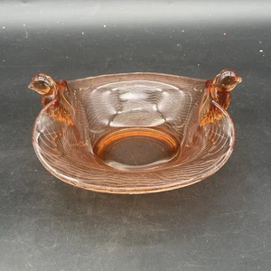 Vintage Birds Cranberry Glass Candy Dish - Picture 1 of 5