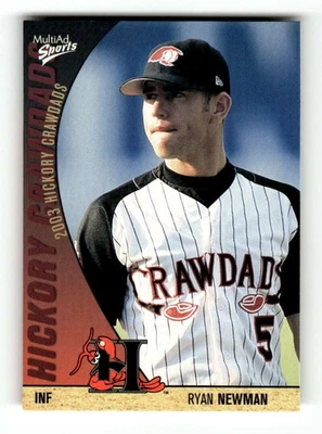 2003 Multi-Ad Hickory Crawdads Update #29 Ryan Newman NM-MT very rare BXCP02 - Image 1 of 2