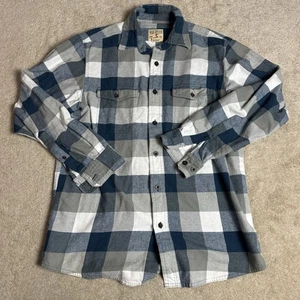 Red Head Brand Co. kariertes Flanellhemd mit Knopfleiste für Herren mittelblau Freizeit - Bild 1 von 6