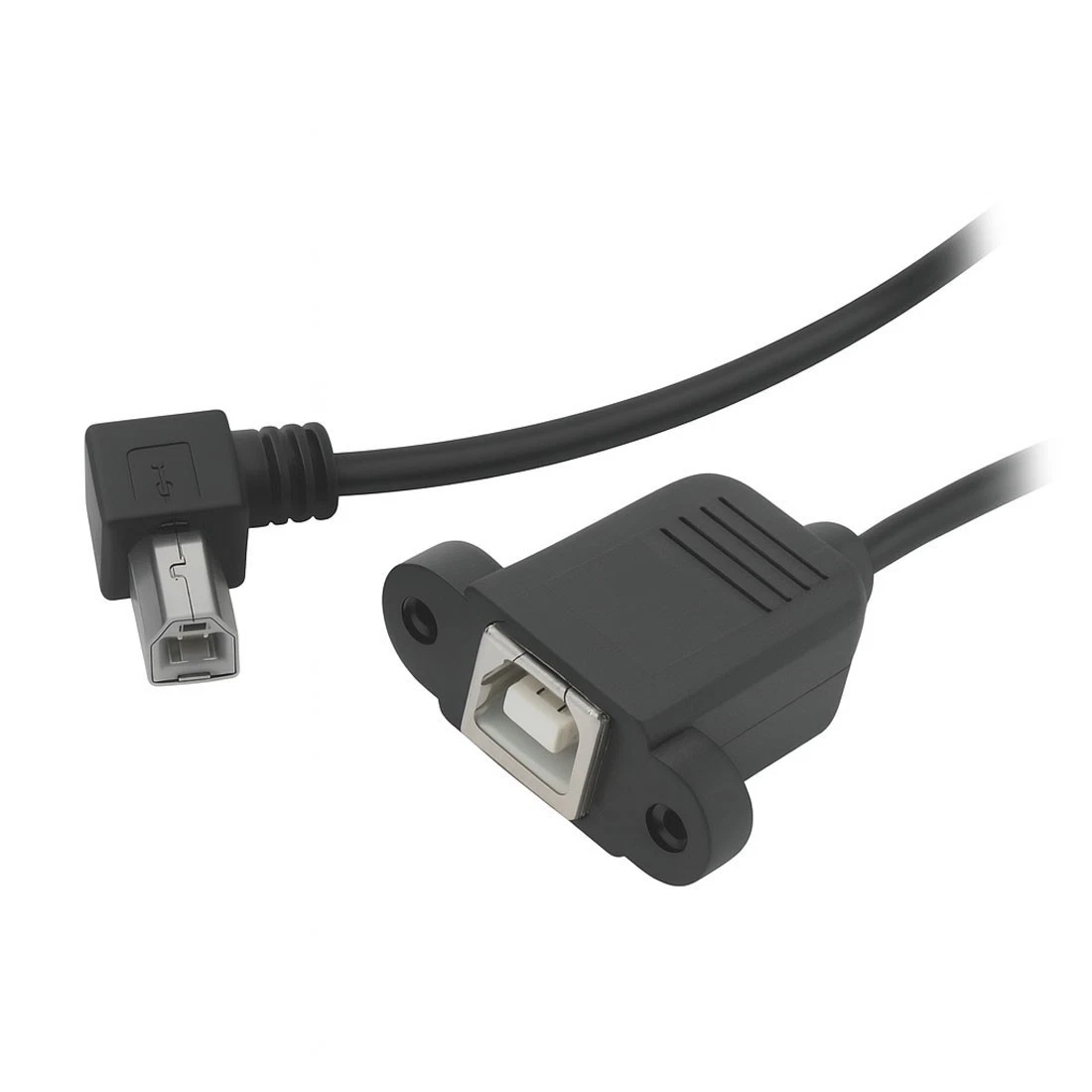 System-S USB A Winkeladapter – Linksgewinkelt, 90°, 26 Cm, Panel Mount Stecker Auf USB A