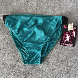 Costume da bagno vintage The Body Co bikini fondo donna taglio medio alto buco della serratura USA anni 90 - Foto 1 di 6