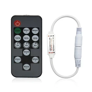 14-Key RF Remote With DC 5V-12V Single Color Mini Dimmer For LED strip light - Picture 1 of 10