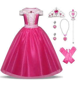 ANONIE Vestido de Princesa Juegos con disfraces Una Pieza Niños Disfraz para Niñas Disney Prince 812 - Imagen 1 de 7