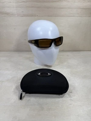 VTG Men’s Oakley Rootbeer Bronze Gascan Sunglasses Rectangle Wrap 90’s Y2K USA - Image 1 of 4