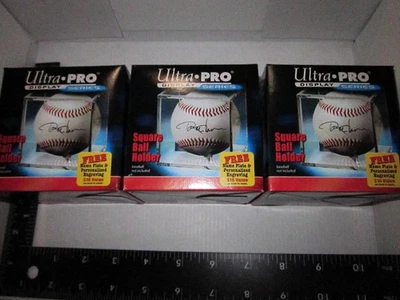 BASEBALL CUBE Ultra Pro 3X (Three) Ball Square Holder Display Case Excellent - Image 1 of 4