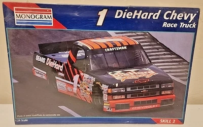 Monogram #1 DieHard Chevy Race Truck Kit # 2474 Factory Sealed Minor Dented Box - Image 1 of 4