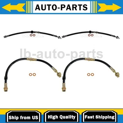 4x Manguera de freno delantera trasera para Mercury Tracer 1994-1996 1,8 L Foto 1 de 4