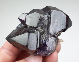 Amethyst/Rauchquarz-Doppelender/Zepter - Goboboseb, Brandberg, Namibia - Bild 1 von 9