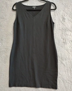 Talbots Dress Womens 8P Sleeveless Black Knit Sheath Classic Timeless - Picture 1 of 8