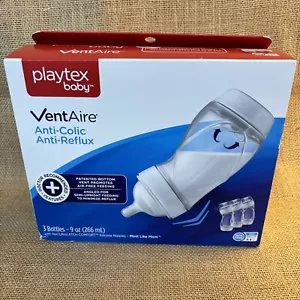 Playtex Baby 3 Pack VentAire Anti-Colic & Angled Design 9 oz Baby Bottles NEW - Picture 1 of 4