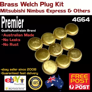 Brass Welch Plug Kit Brass Expansion Welsh Plugs Fits Mitsubishi 4G64 - Picture 1 of 4